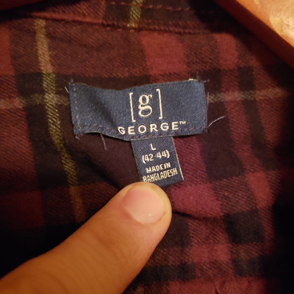 Plaid button up - Picture 2 of 2